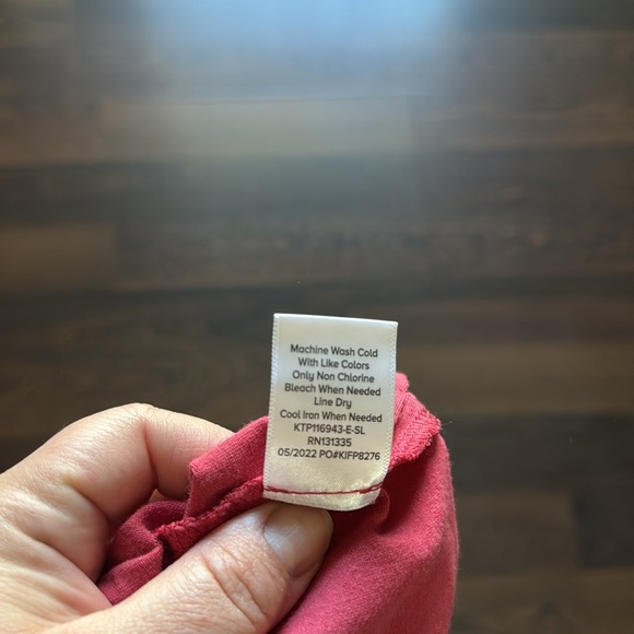 Evereve Embroidered Stripes Tank Top Red Medium - Picture 5 of 7